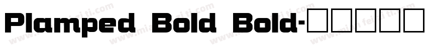 Plamped Bold Bold字体转换